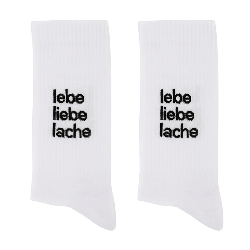 Eulenschnitt Socken Lebe Liebe Lache Größe 43-46