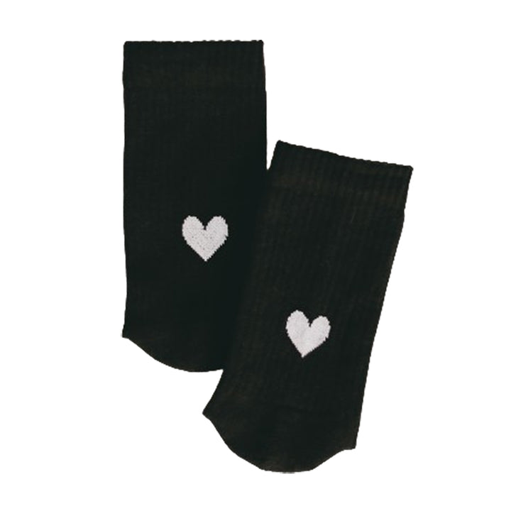 Eulenschnitt Socken Herz Schwarz Größe 39-42