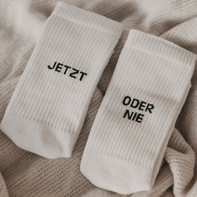 Eulenschnitt Socken Jetzt oder nie Größe 35-38 weiß