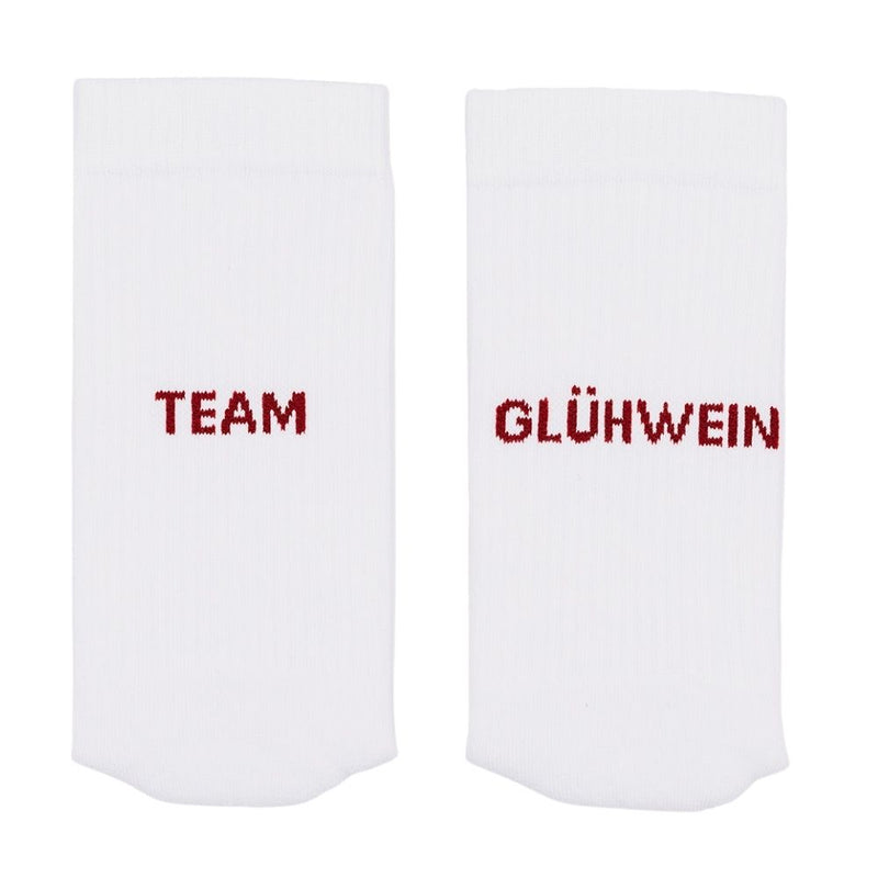 Eulenschnitt Socken weiß Team Glühwein S