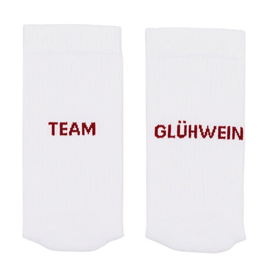 Eulenschnitt Socken weiß Team Glühwein M