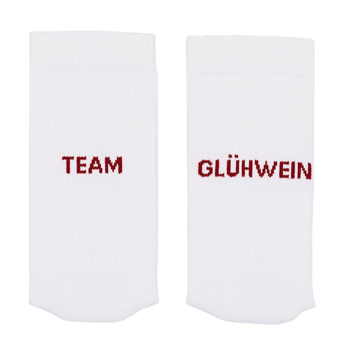 Eulenschnitt Socken weiß Team Glühwein L
