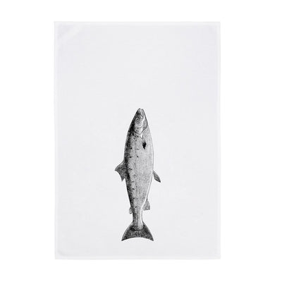 Geschirrtuch Fisch dunkelgrau
