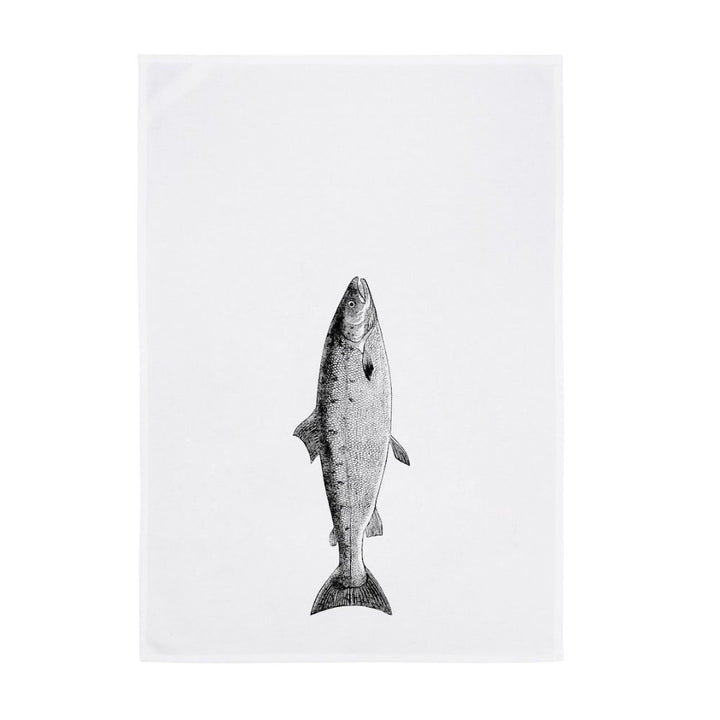 Geschirrtuch Fisch dunkelgrau