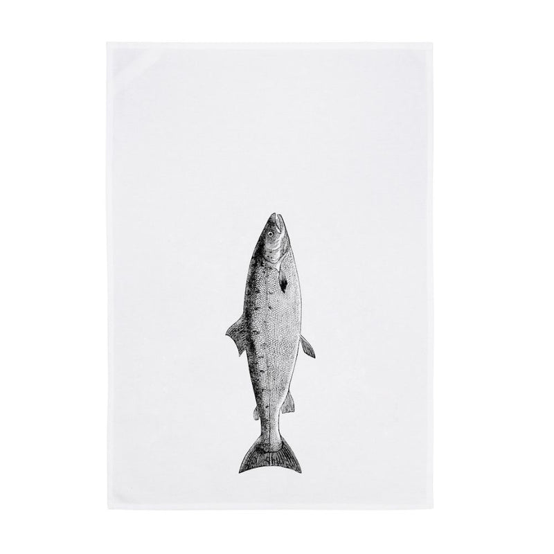 Geschirrtuch Fisch dunkelgrau