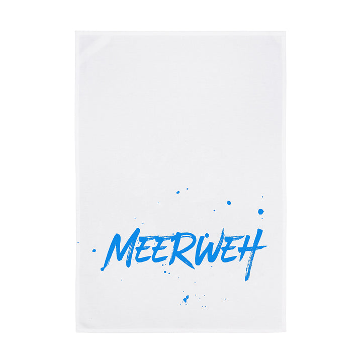 Geschirrtuch Weiß Meerweh Blau