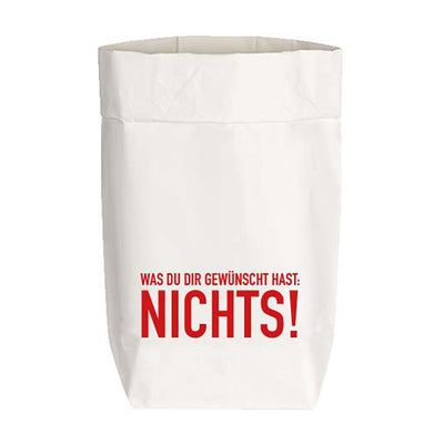 Papiertüte weiß Was Du Dir gewünscht hast rot
