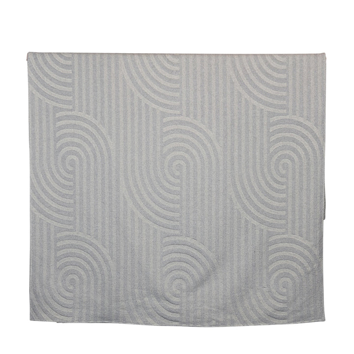 Nordic Kuscheldecke Bögen Grau