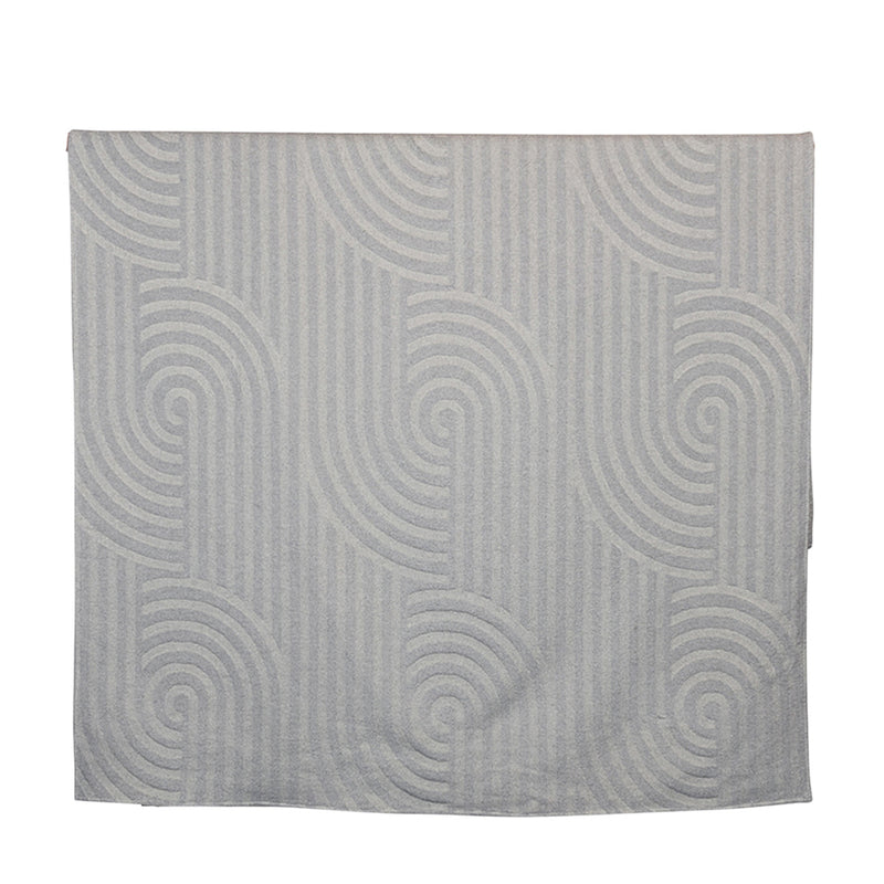 Nordic Kuscheldecke Bögen Grau