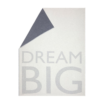 Nordic Flanelldecke Dream big wollweiß