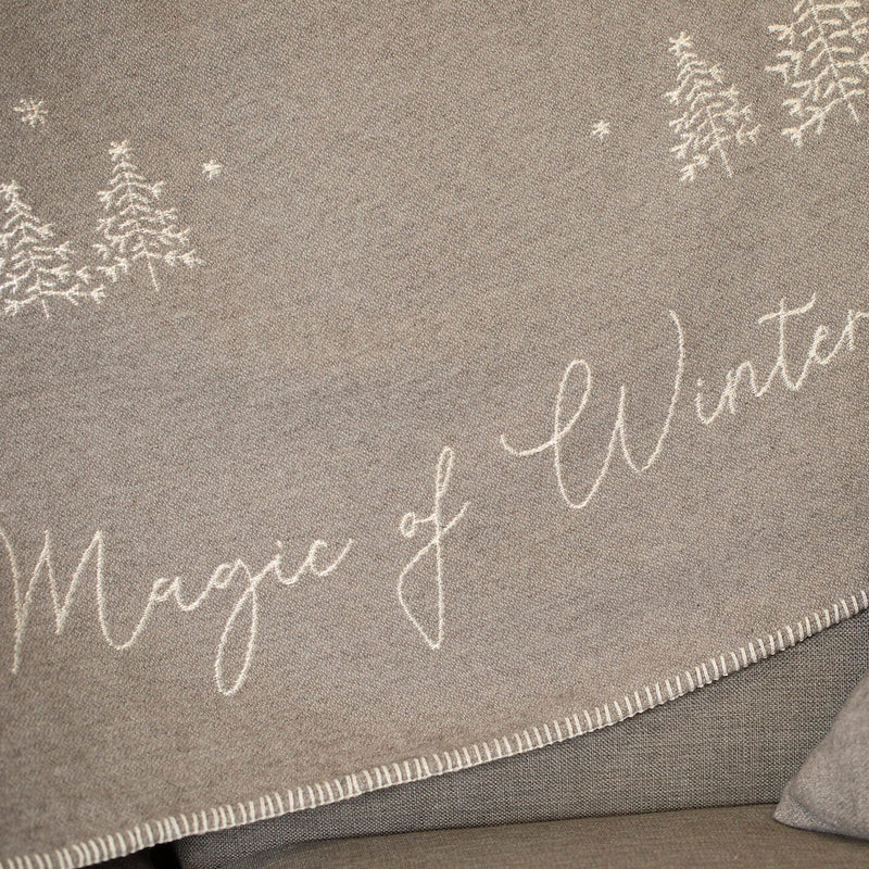 Skandi Überwurf Magic of Winter Grau