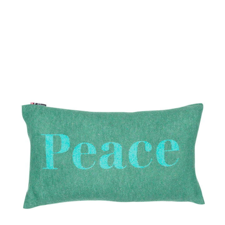Colourful Nordic Kissenhülle Peace Grün 30 x 50 cm