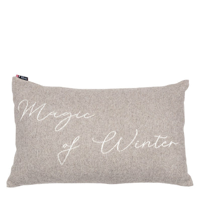 Skandi Kissenhülle Magic of Winter Grau 40 x 60 cm