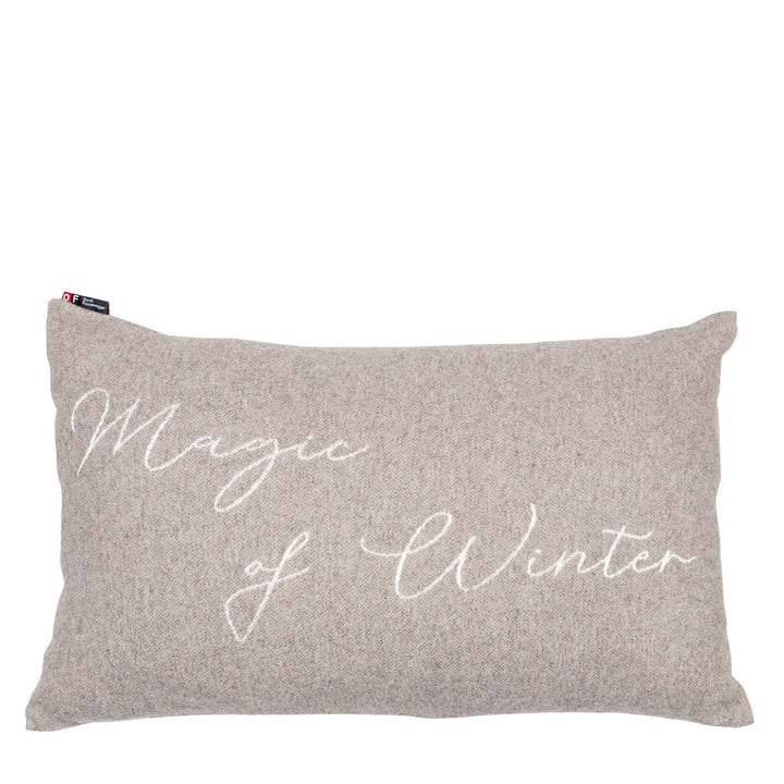 Skandi Kissenhülle Magic of Winter Grau 40 x 60 cm