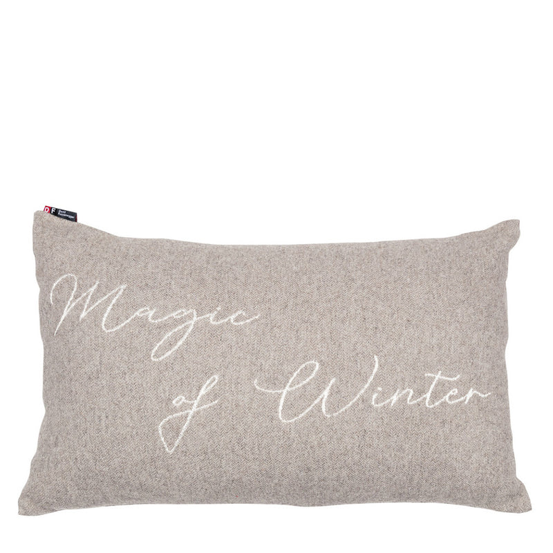 Skandi Kissenhülle Magic of Winter Grau 40 x 60 cm