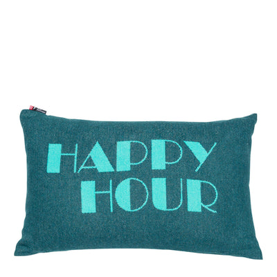 Colourful Nordic Kissenhülle Happy Hour türkis 40 x 60 cm