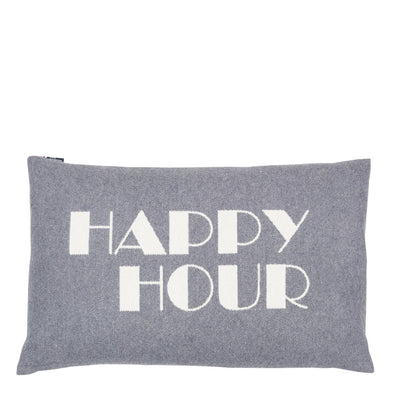 Nordic Kissenhülle Happy Hour Grau 40 x 60 cm
