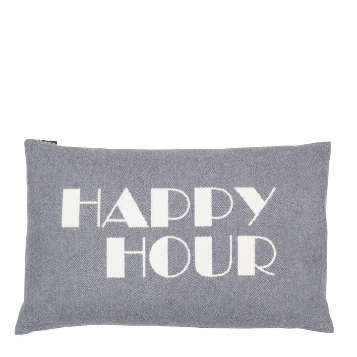 Nordic Kissenhülle Happy Hour Grau 40 x 60 cm