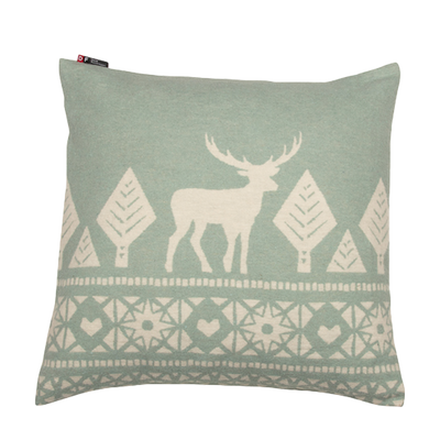 Nordic Kissenhülle Hirsch Finn salbeigrün 50 x 50 cm