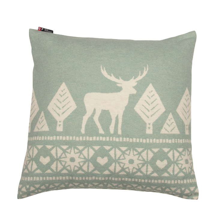 Nordic Kissenhülle Hirsch Finn salbeigrün 50 x 50 cm