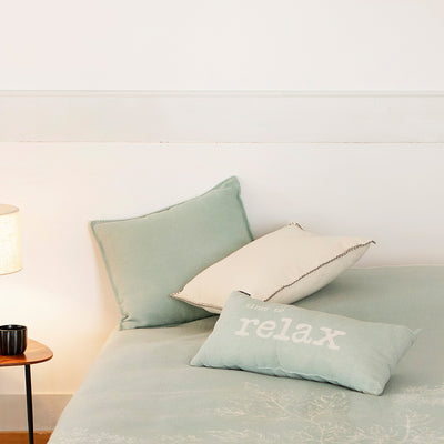 Nordic Kissen Time to relax salbeigrün 26 x 60 cm