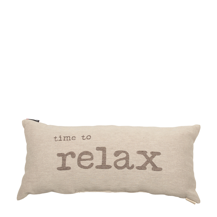 Nordic Kissen Time to relax cremefarben 26 x 60 cm