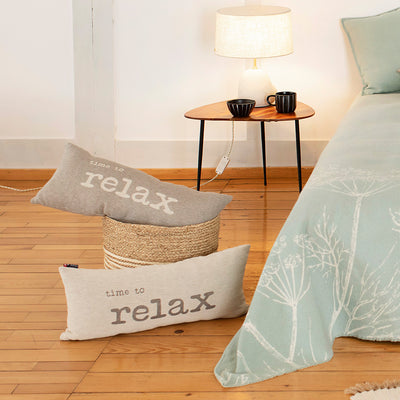 Nordic Kissen Time to relax cremefarben 26 x 60 cm