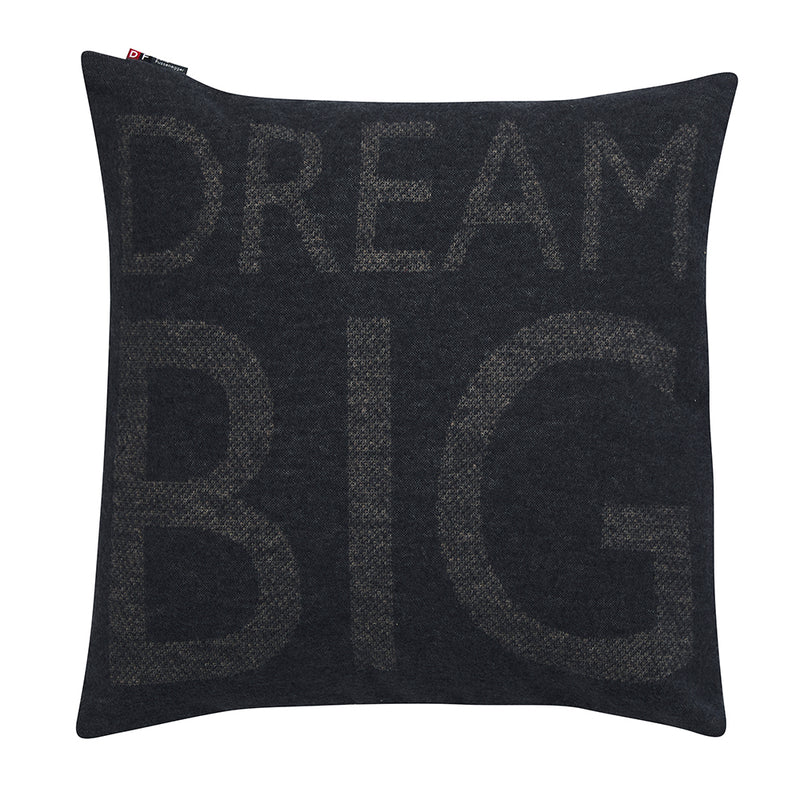 Nordic Kissenhülle Dream big anthrazit 50 x 50 cm