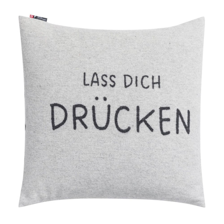SILVRETTA Kissenhülle Lass dich drücken 50 x 50 cm