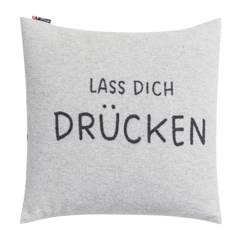 SILVRETTA Kissenhülle Lass dich drücken 50 x 50 cm