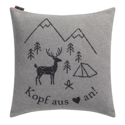 SILVRETTA Kissenhülle Kopf aus graphitfarben
