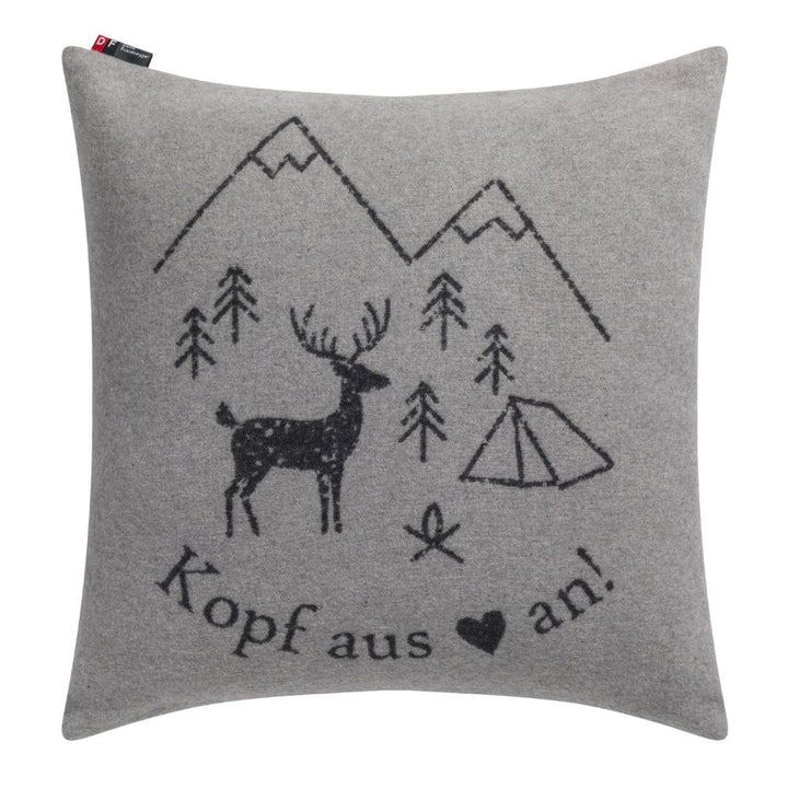 SILVRETTA Kissenhülle Kopf aus graphitfarben