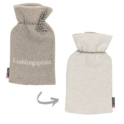 SILVRETTA Wärmflasche Lieblingsplatz weiß-beige
