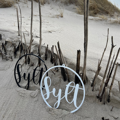 Limitierter Deko-Ring im exklusiven Sylt Design Weiß