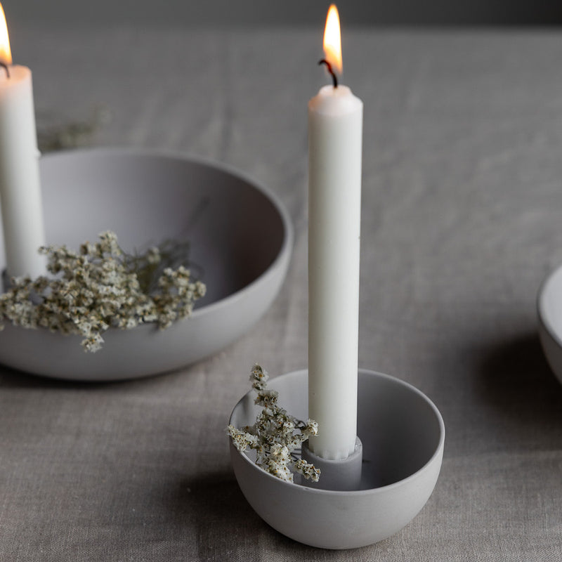 Storefactory LIDATORP Kerzenhalter light grey mini