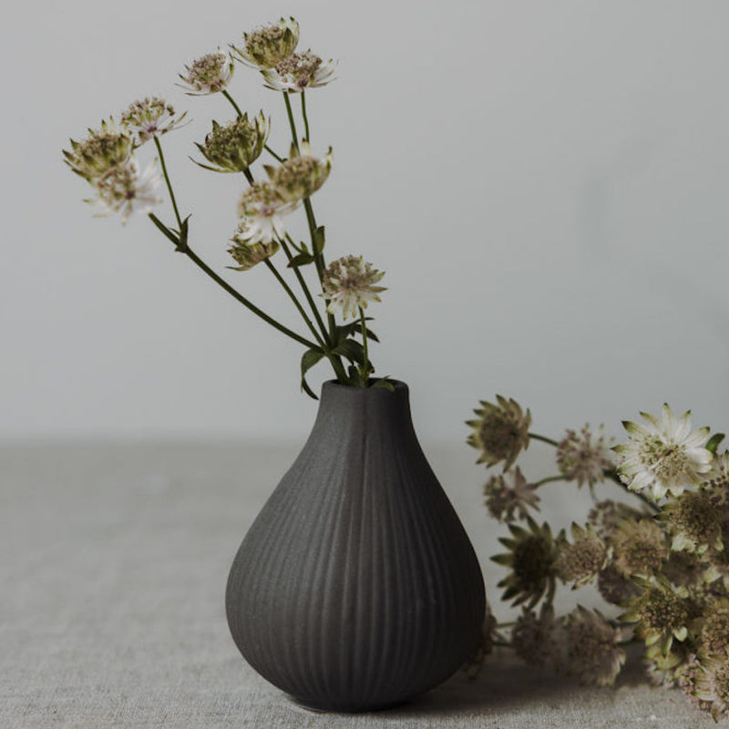 Storefactory EKENÄS Keramik Vase dark grey S