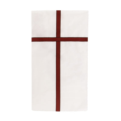 Storefactory ROSETT Serviette white red