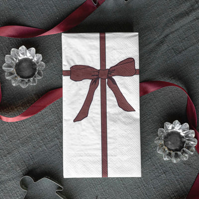 Storefactory ROSETT Serviette white red