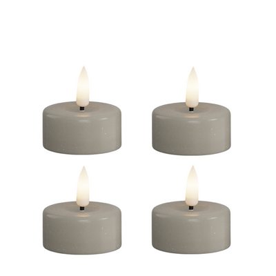 DELUXE LED Teelicht sandfarben 4er-Set