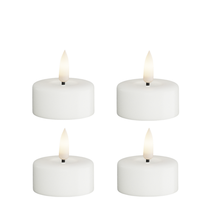 DELUXE LED Teelicht weiß 4er-Set
