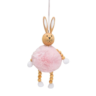 Dekohänger Osterhase rosa