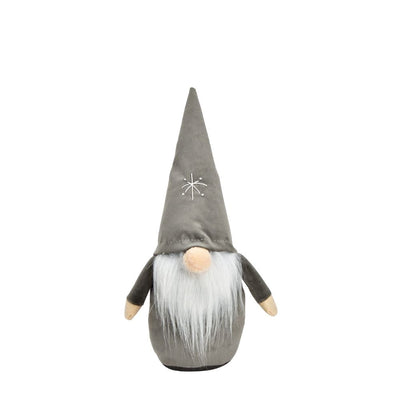 Wichtel Merry Christmas 30 cm grau
