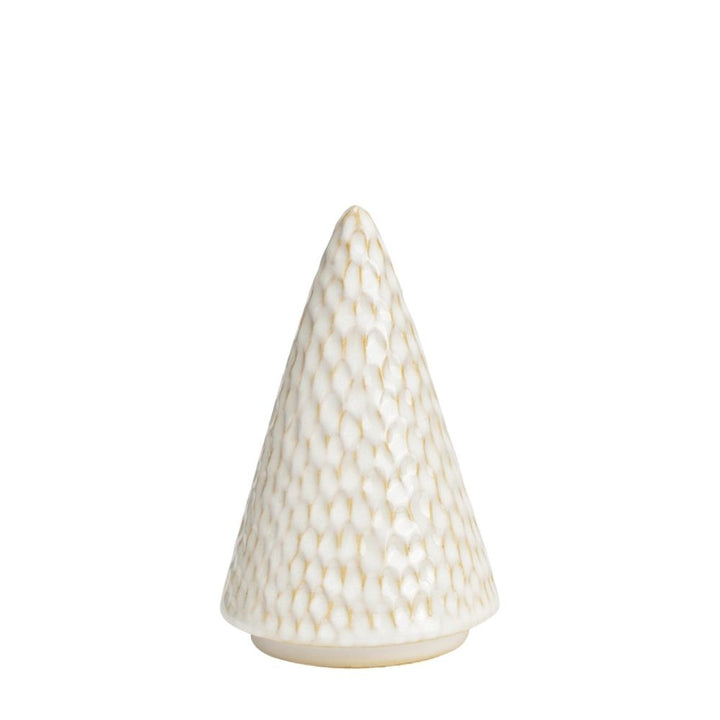 Keramik Tannenbaum Winter 15 cm weiß