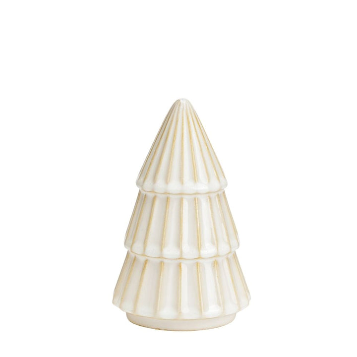 Keramik Tannenbaum Forest 15 cm weiß