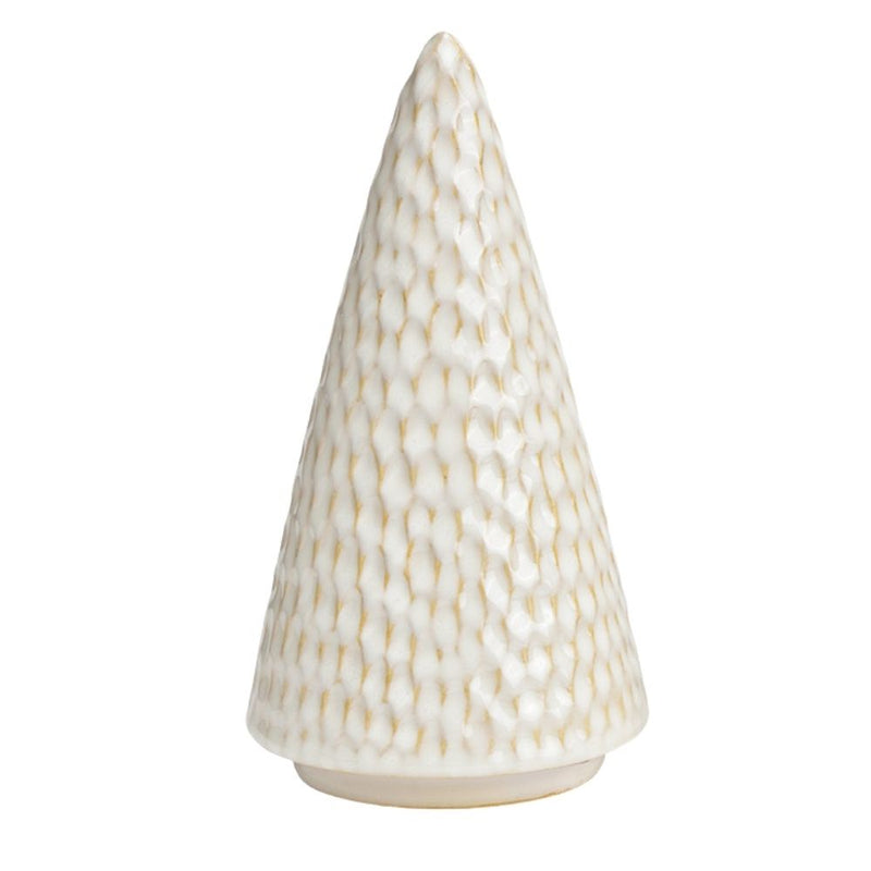 Keramik Tannenbaum Winter 20 cm weiß