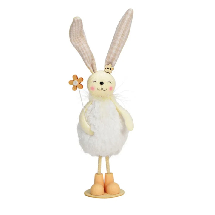 Dekoaufsteller Hasenmädchen weiß