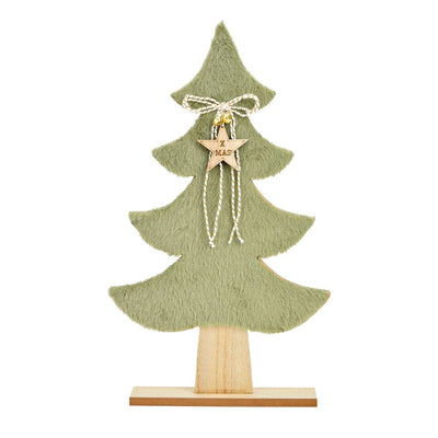 Dekoaufsteller Tanne 39 cm grün