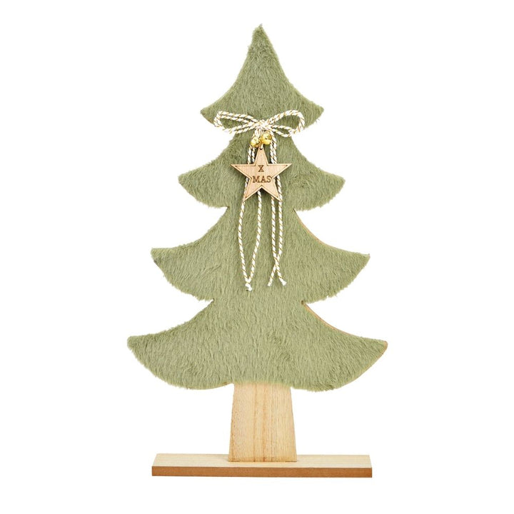 Dekoaufsteller Tanne 39 cm grün