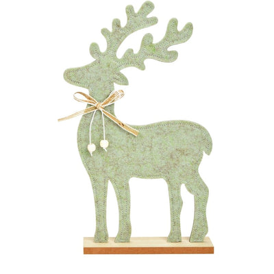 Aufsteller Hirsch Filz hellgrün