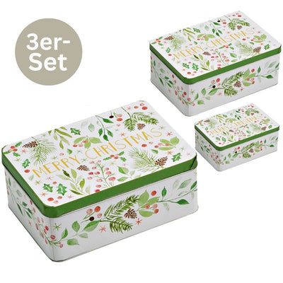 Vorratsdosen Christmas eckig 3er Set